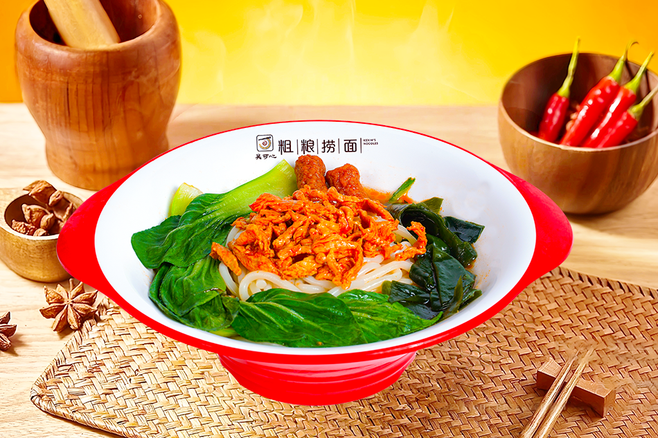 肉丝白牛筋面